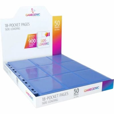 Classeurs et/ou Feuilles  Lot De 50 Feuilles De Classeur - 18 Cases  - Sideload - Bleu