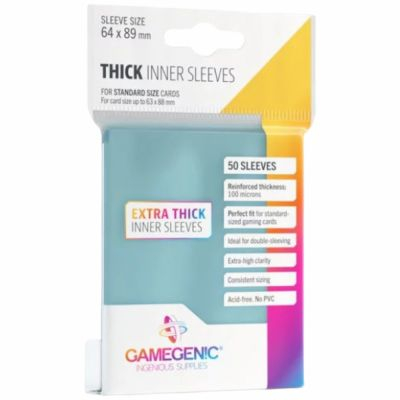 Prot�ges Cartes Standard  Thick Inner Sleeves (64x89) par 50