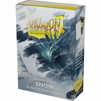 Prot�ges Cartes Format JAP  Dragon Shield - 60 Japanese Sleeves Dual Matte - Snow
