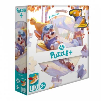 R�fl�xion Enfant Puzzle + : LOKI fait de la luge