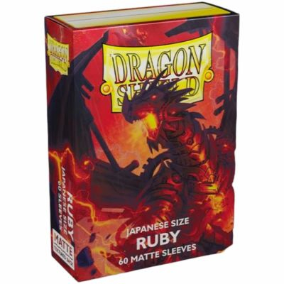 Prot�ges Cartes Format JAP  Dragon Shield Sleeves Mini Matte - Ruby - par 60