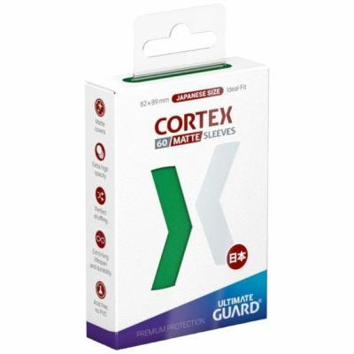Prot�ges Cartes Format JAP  Cortex - 60 Japanese Sleeves - Vert Matte
