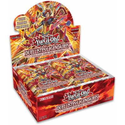 Boite de Boosters Fran�ais Yu-Gi-Oh! Display de 36 boosters - Les Duellistes L�gendaires : Volcan Br�leur d'�mes