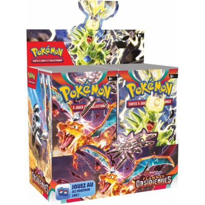 Boite de Boosters Fran�ais Pok�mon Display 36 Boosters EV03 - Ecarlate et Violet - Flammes Obsidiennes