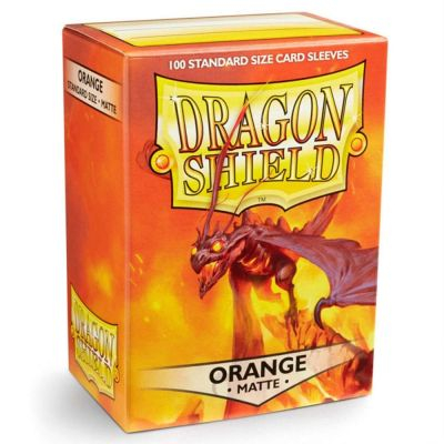 Prot�ges Cartes Standard  Matte - Orange Dragonshield (par 100)
