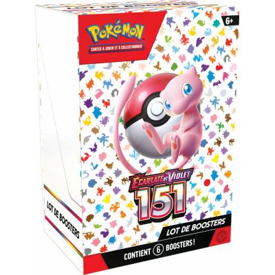 Bundle de 6 Boosters Pok�mon EV3.5 Ecarlate et Violet - 151 - Bundle de 6 Boosters
