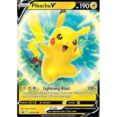 Cartes Sp�ciales Pok�mon Promo - Pokemon Ep�e & Bouclier - Pikachu V - SWSH198 - FR