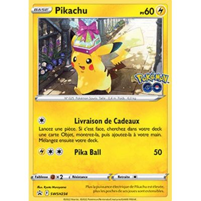 Cartes Sp�ciales Pok�mon Promo - Pokemon Ep�e & Bouclier - Pikachu - SWSH234- FR