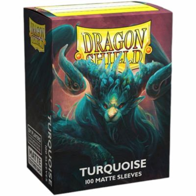 Prot�ges Cartes Standard  Matte - Turquoise Dragonshield (par 100)