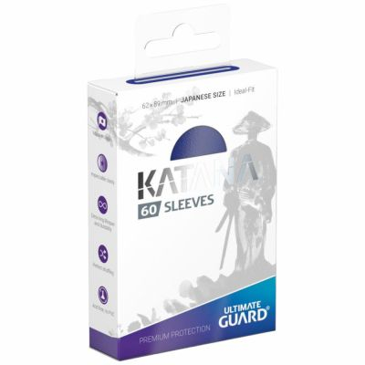 Prot�ges Cartes Format JAP  Katana - 60 Japanese Sleeves - Bleu