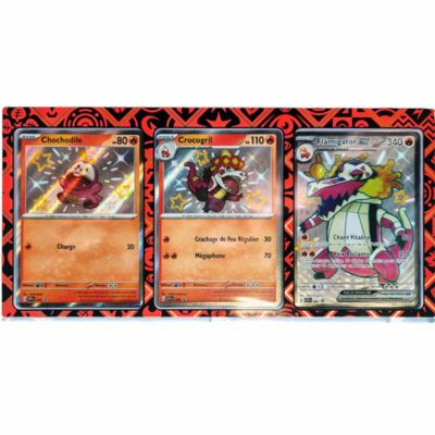 Presentoir de Cartes Pok�mon Pr�sentoir - Pokemon EV4.5 - Starter Feu Chromatique