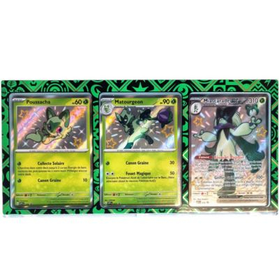 Presentoir de Cartes Pok�mon Pr�sentoir - Pokemon EV4.5 - Starter Plante Chromatique