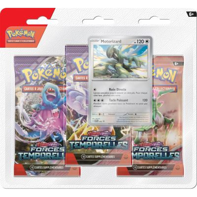 Tripack 3 Boosters Pok�mon EV05 Ecarlate et Violet - Forces Temporelles : Motorizard