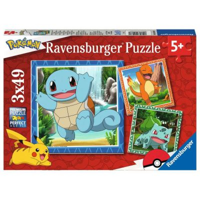Bas� sur votre Logique R�flexion Ravensburger - Puzzle enfant - 3 Puzzles 49 p - Pok�mon
