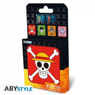 Set de 4 dessous de verre Skulls