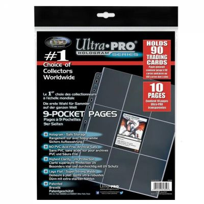 Classeurs et/ou Feuilles  Lot De 10 Feuilles De Classeur - 9 Cases