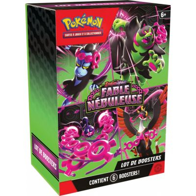 Bundle de 6 Boosters Pok�mon EV6.5 Ecarlate et Violet - Fable N�buleuse - Bundle de 6 Boosters