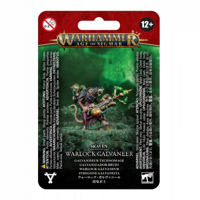 Figurine Warhammer Age of Sigmar Warhammer Age of Sigmar - Skaven : Warlock Galvaneer