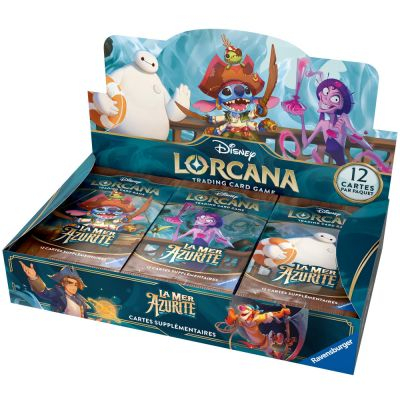 Boite de Boosters Fran�ais Lorcana Display de 24 boosters : La Mer Azurite