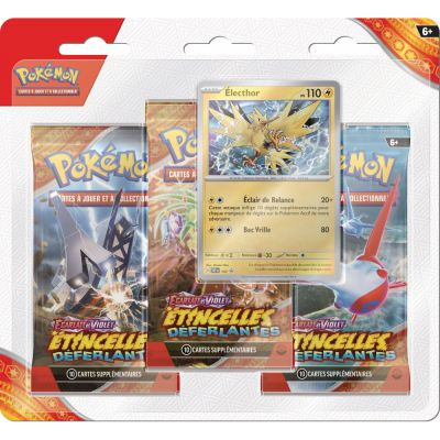 Tripack 3 Boosters Pok�mon EV08 Ecarlate et Violet - �tincelles D�ferlantes : �lecthor