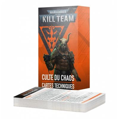 D�s et Gemmes Warhammer 40.000 Warhammer 40.000 - Kill team : Culte du Chaos (Cartes Techniques)