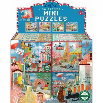  R�flexion Mini Puzzles Eeboo - Paris (1 parmi 4 visuels diff�rents)
