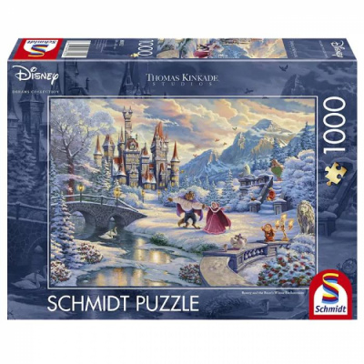 Puzzle R�flexion PUZZLE DISNEY - La Belle et la B�te : Enchantement Hivernal
