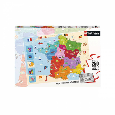 Bas� sur votre Logique R�flexion Nathan Puzzle - Collection Evasion: Carte de France 250 pi�ces