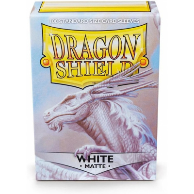 Prot�ges Cartes Standard  White Matte - par 100