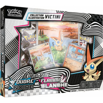 Coffret 4 Boosters Pok�mon EV10.5 Ecarlate et Violet - Foudre Noire & Flamme Blanche : Victini