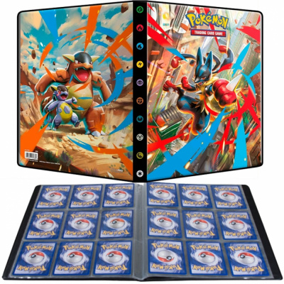 Portfolio A4 - 9 cases Pok�mon M�ga Evolution ME01 - Lucario & Kangourex - A4 - 14 pages de 9 cases (252 cartes recto-verso)