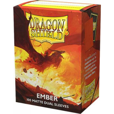 Prot�ges Cartes Standard  Dual Matte - Ember Dragonshield (par 100)