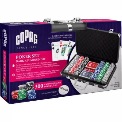 Ambiance  Poker - Mallette Premium Copag - 300 Jetons 11,5g marqu�s, 2 Jeux Copag Poker Plastic