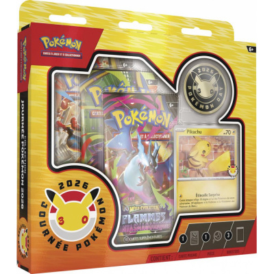 Coffret 3 Boosters Pok�mon Collection Journ�e Pok�mon 2026 : Pikachu
