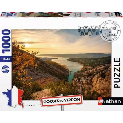 Bas� sur votre Logique R�flexion Nathan - Puzzle 1000 pi�ces - Collection R�gions de France : Gorges du Verdon