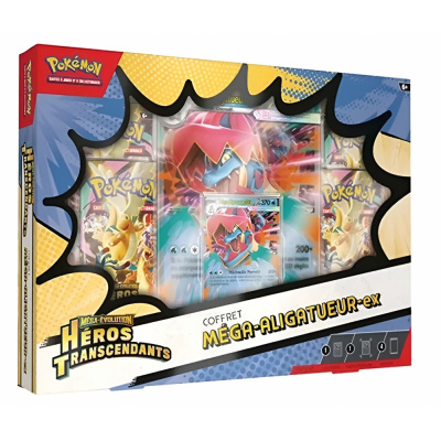 Coffret 4 Boosters Pok�mon ME2.5 M�ga-�volution - H�ros Transcendants - M�ga-Aligatueur-ex