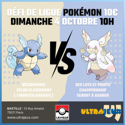 D�fi de Ligue Pok�mon - Dimanche 4 Octobre � 10h30 - Bastille