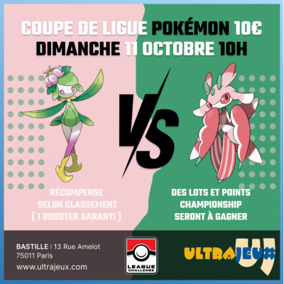 Coupe de Ligue Pok�mon - Dimanche 11 Octobre � 10h30 - Bastille