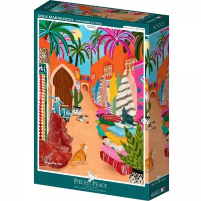  R�flexion Pieces & Peace - Puzzle Souk De Marrakech - 1000 Pi�ces
