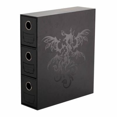 Dragon Shield Storage - Card Drawers Fortress - Vertical - 3 - Black
