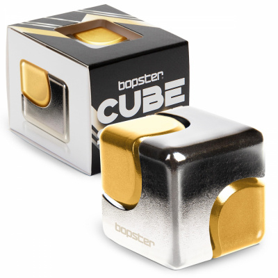 Bopster Cube Spinner � Silver and Gold (Or)