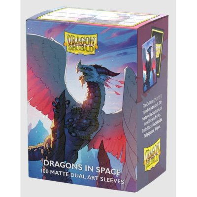 Dual Matte Art Sleeves- Dragons In Space - Dragonshield (par 100)