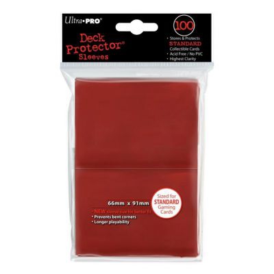 Prot�ges Cartes Standard  Sleeves Ultra-pro Standard Par 100 Rouge