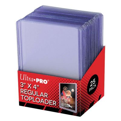 Prot�ges Cartes Standard  Toploader 3x4" Transparent Regular Ultra Clear Par 25